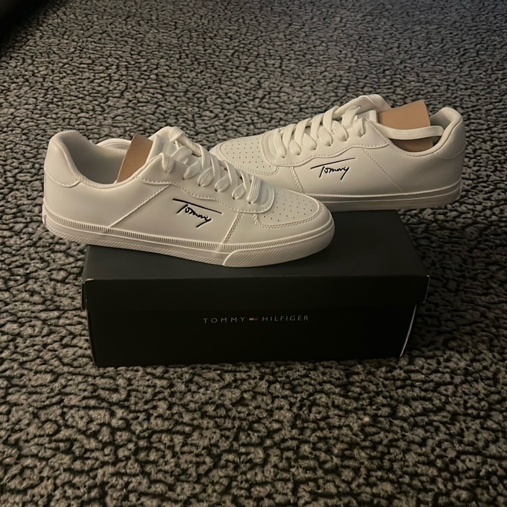 White sneakers